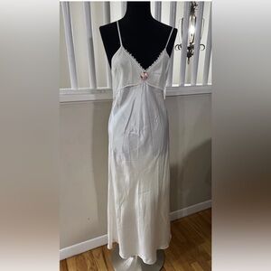 Chic White Spaghetti Strap Wedding Dress